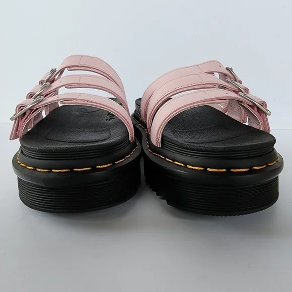 NWOT Dr. Martens Blaire Slide Platform Sandal Chalk Pink - Picture 5 of 12